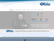 Tablet Screenshot of caravan-matner.de